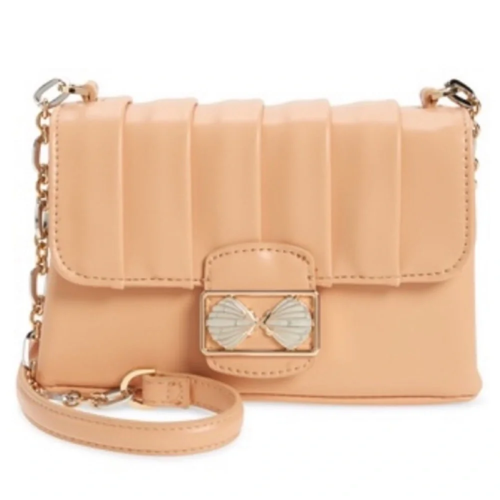 Topshop Shelly Crossbody Bag Peachy Nude Boho NWT - Picture 3 of 10
